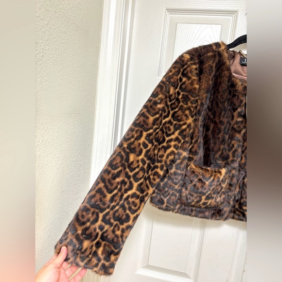 NWT J.Crew Faux-Fur Lady Jacket in Leopard Print - Picture 9 of 12